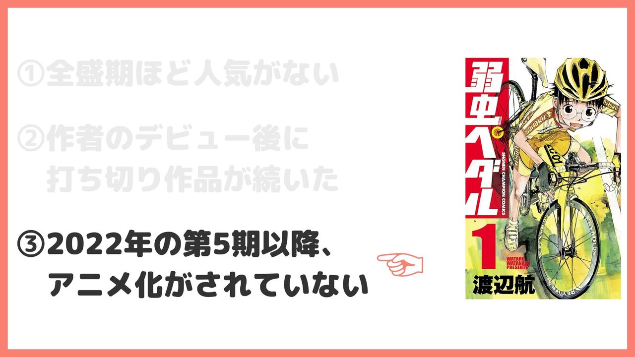 ③第5期以降アニメ化されていない