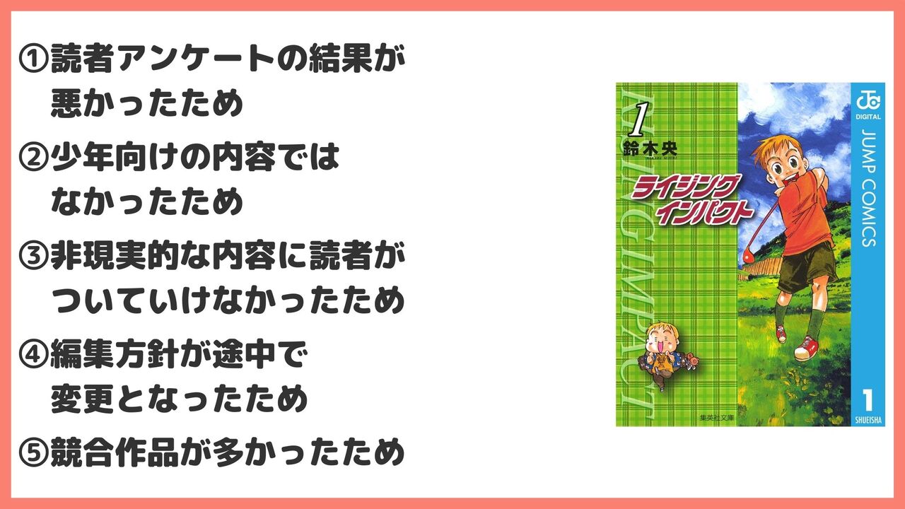 「ライジングインパクト」が打ち切りした5つの理由